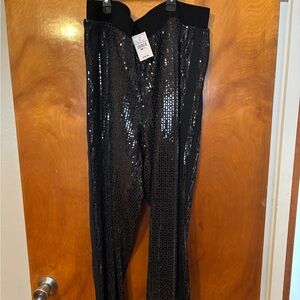 Cute black sequin leggings